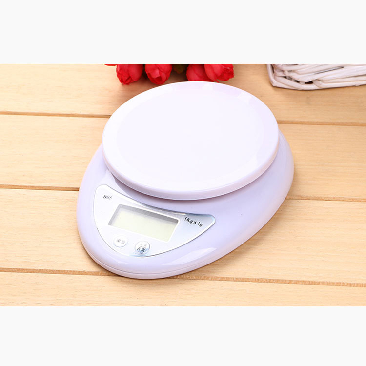 Cân Điện Tử Nhà Bếp Mini Electronic Kitchen Scale Cân Thực Phẩm 5Kg – 1G Kèm Pin (Có Khay)