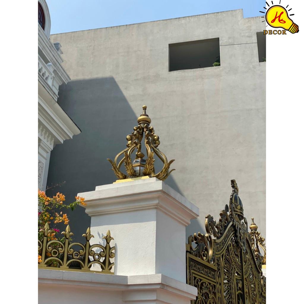Đèn trụ cổng đồng HQ - mã TCD10 - ánh sáng vàng rõ nét, tiết kiệm điện năng, dễ lắp đặt, phù hợp mọi không gian HQ DECOR (HÀNG NHẬP KHẨU)