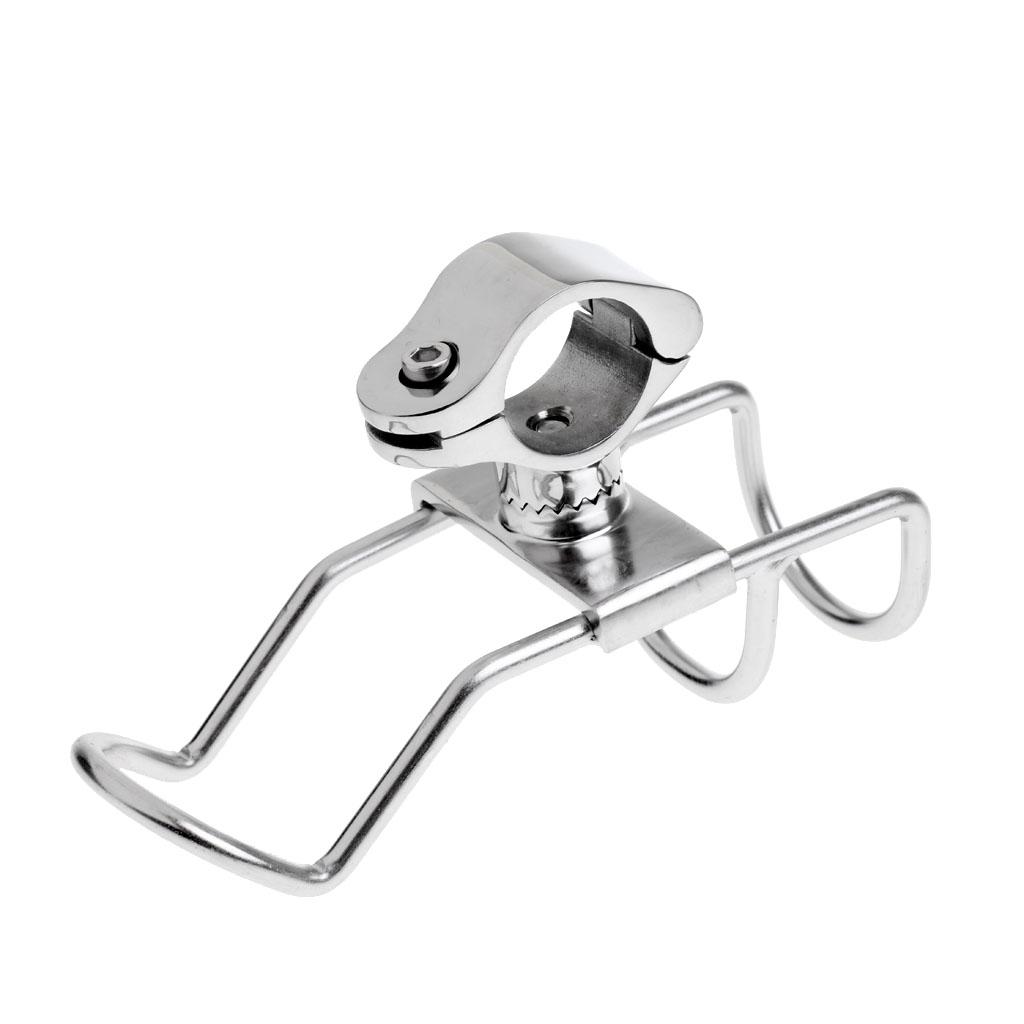 Stainless Steel Rotating Fishing Rod Bracket Holder Boat Kayak Flush Mount