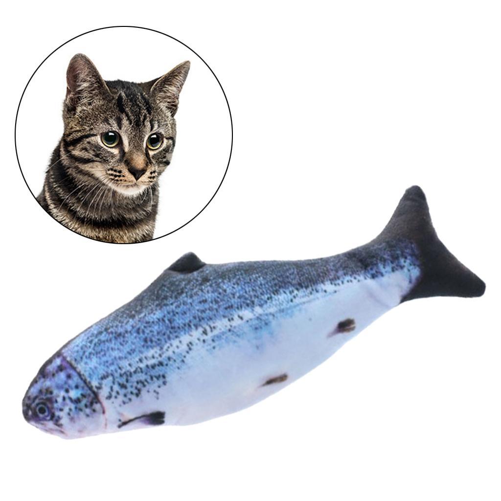 2x Electric Cat Toy Wagging Interactive Flipping Realistic Moving Pet Toy