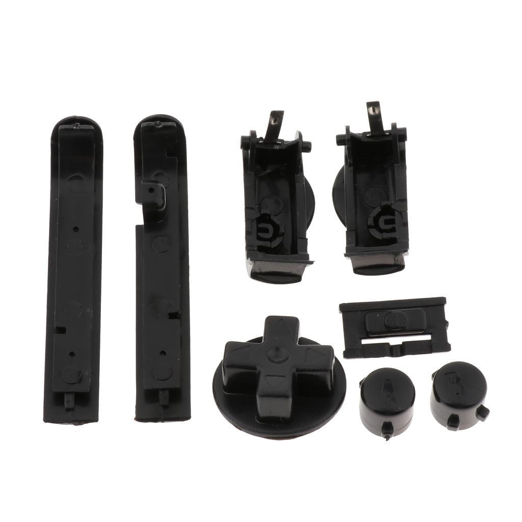 2-8pack Buttons Sets Shoulder R L A B D-Pad for Gameboy Advance GBA Black