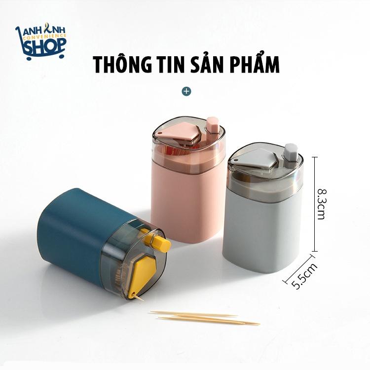 Lọ Tăm Nút Bấm Thiết Kế Đẹp Mắt Tiện Ích