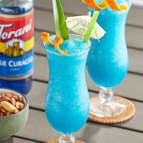 Siro Pha Chế Vị Vỏ Cam Torani Classic Blue Curacao Syrup 750ml Mỹ