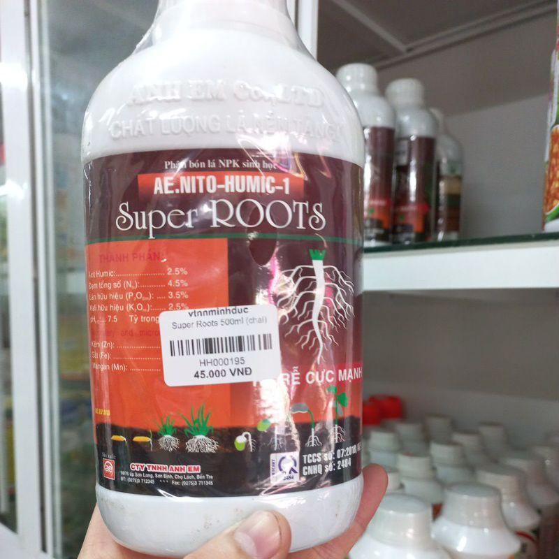 Phân bón lá Super Roots ra rễ cực mạnh (sâm đất) 500ml