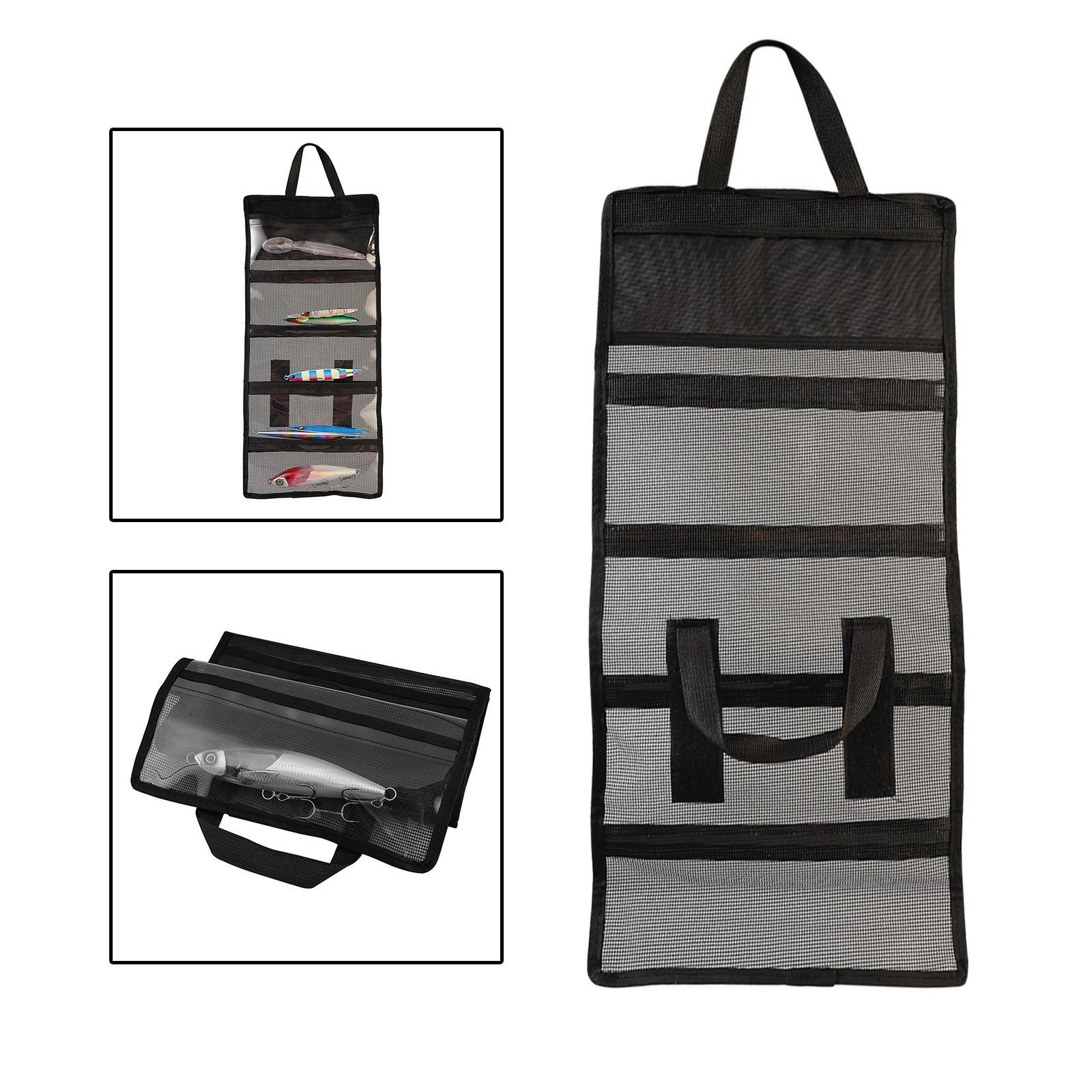 Fishing Jig Bag Fishing Gear Organizer 6 Pockets Fishing Lures Bag Organizer
