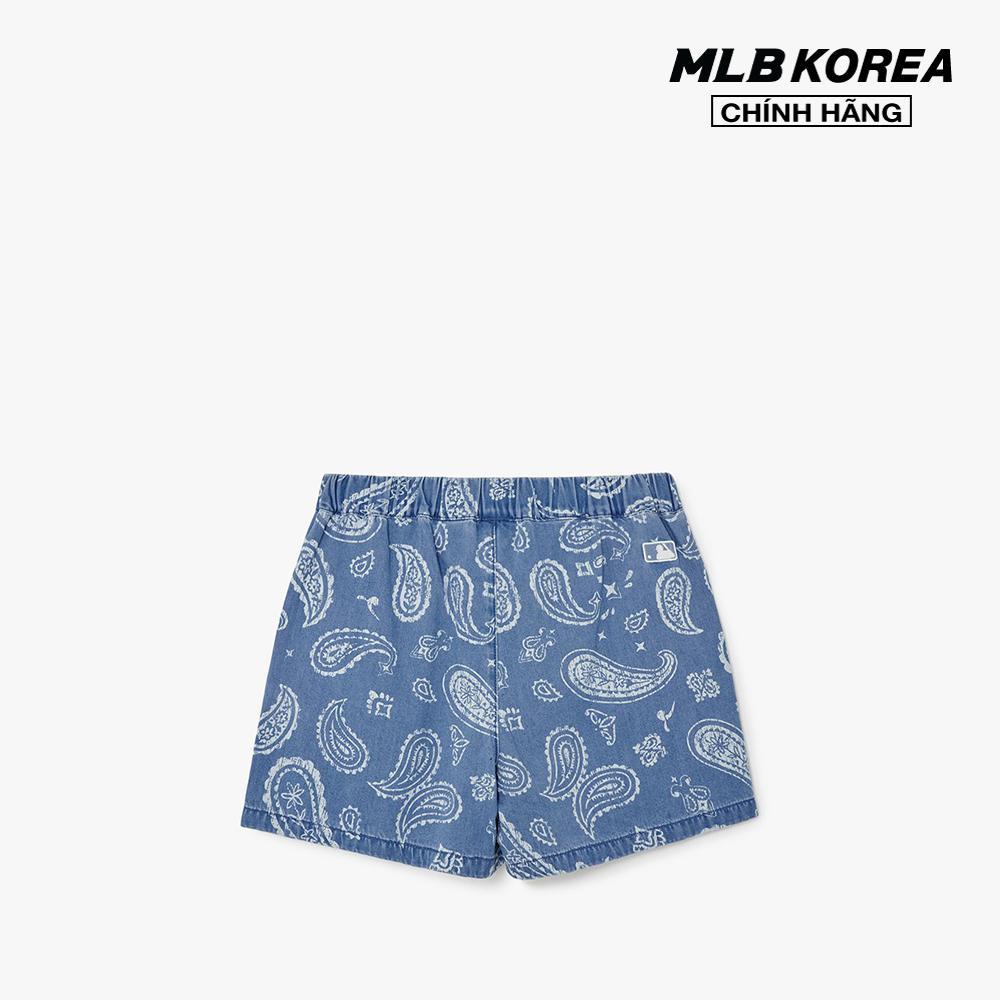 MLB - Quần shorts jeans nữ lưng thun thời trang 3FDPI0133