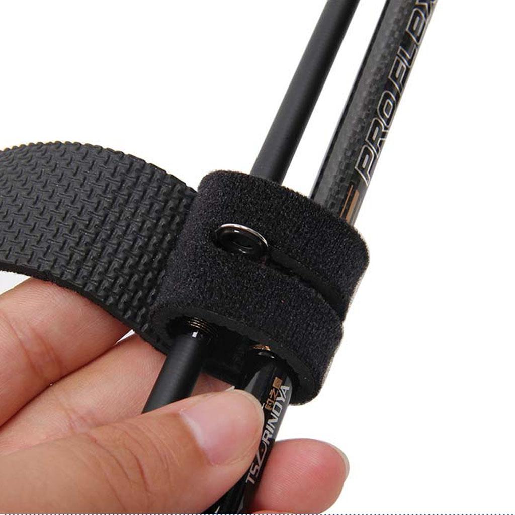 1 Piece Fishing Rod Ties Belt Strap Band Fastener Fishing Rod Wrap Tackle Suit for All Size Fishing Pole