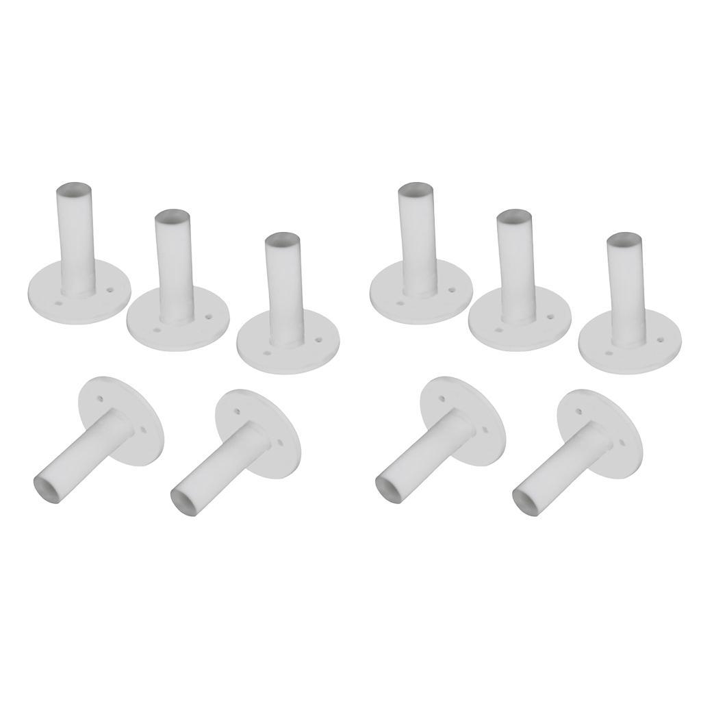 Count 10 Golf Rubber Tee Tees Holder Practice Tool White for Indoor Training