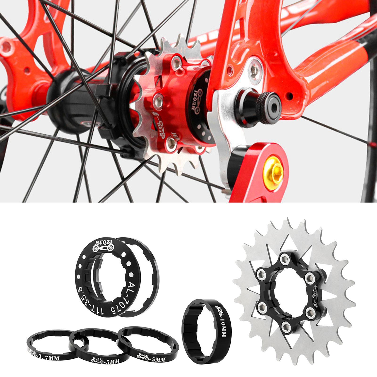 Single Speed  Cog Fixed Gear Conversion Set for 7 to 10s Hubs