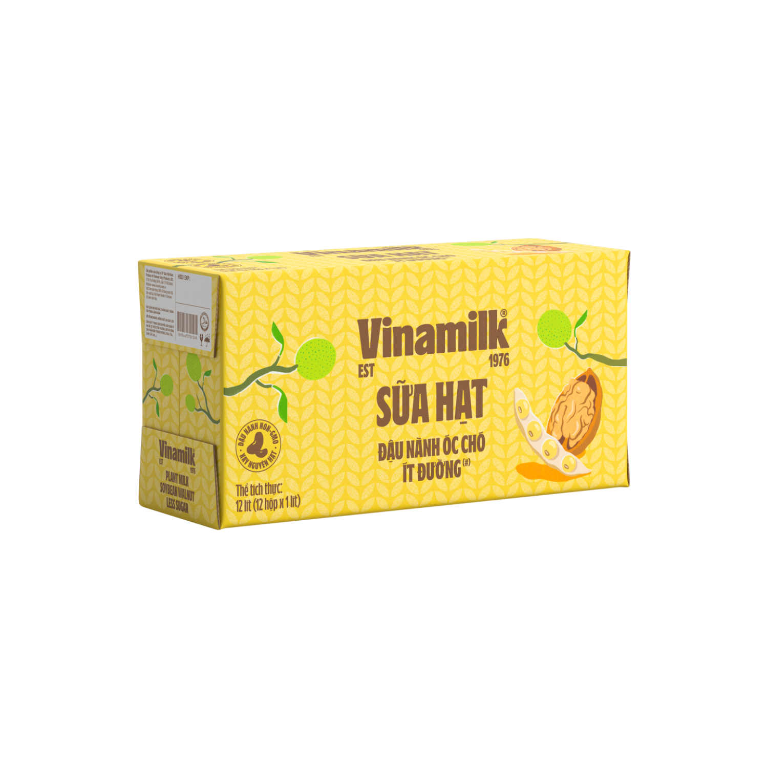 SỮA ĐẬU NÀNH VINAMILK HẠT ÓC CHÓ - HỘP 1L