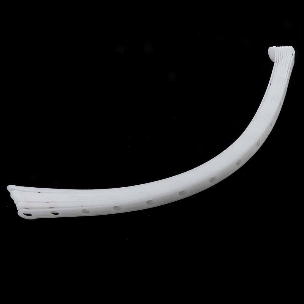 2x10pcs Plastic Hanger Strips Clothing Shop Displays Stable Hanger Connector