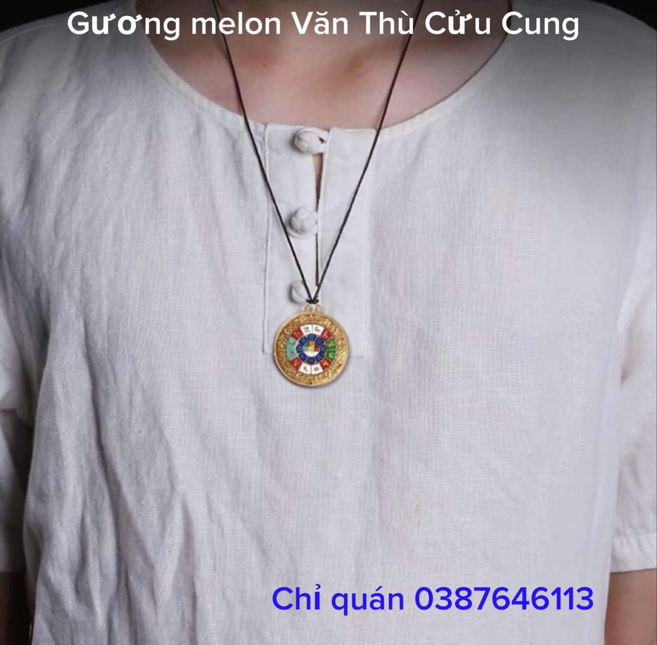 GƯƠNG MELON VĂN THÙ CỬU CUNG BÁT QUÁI