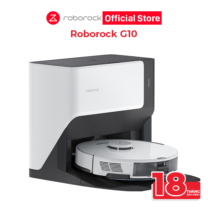 Hàng chính hãng - Robot hút bụi lau nhà Roborock G10 (BẢN QUỐC TẾ) - Tự động giặt giẻ, lau rung bằng sóng âm 3000 lần/phút