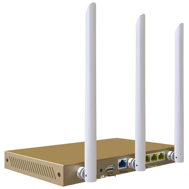 Bộ định tuyến tốc độ gigabit tần số kép tốc độ cao dành cho gia đình phong cách mới nhất định tuyến không dây nâng cao công suất cao ba ăng-ten xuyên tường của vua