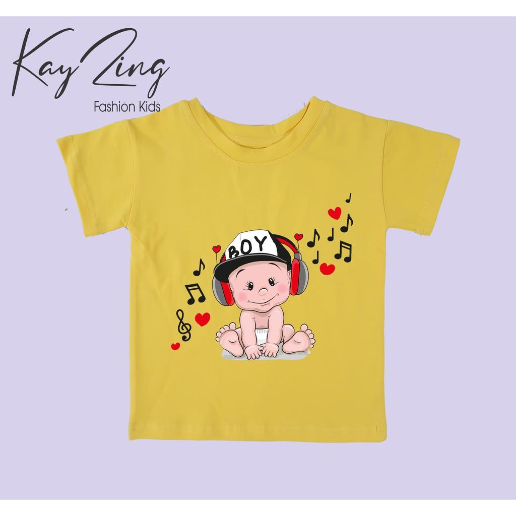 Áo thun trẻ em nam cotton 100% các màu : Mã 056