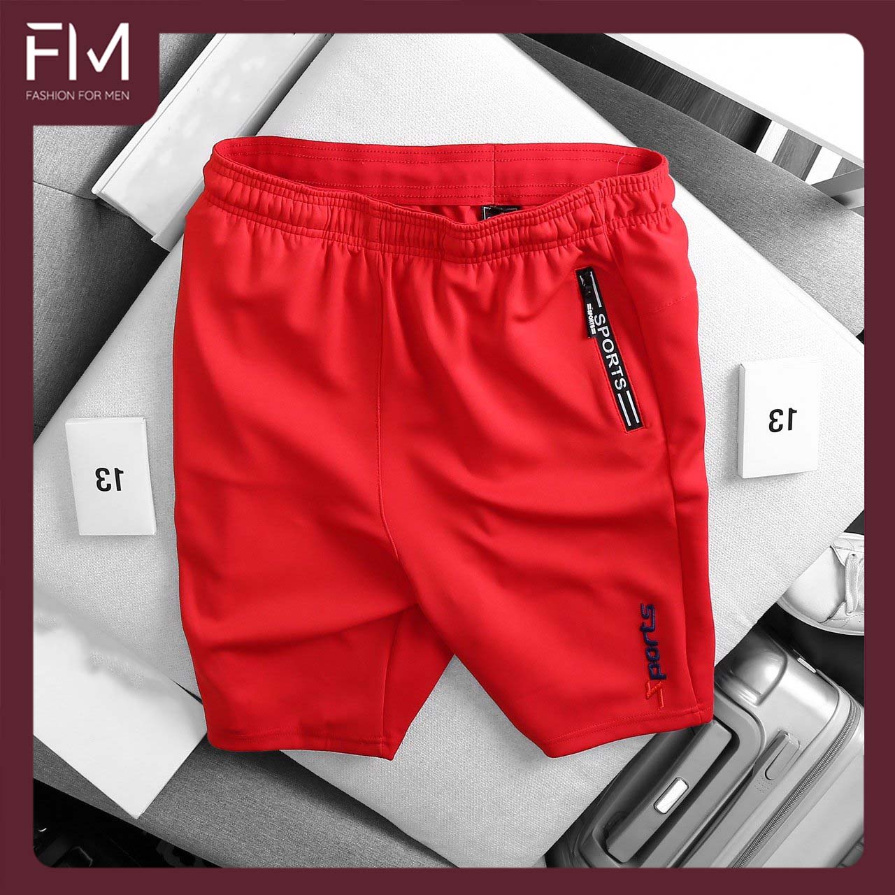 Quần short nam thể thao thun lạnh cao cấp thoải mái, năng động, trẻ trung – FORMEN SHOP – FM1PS090