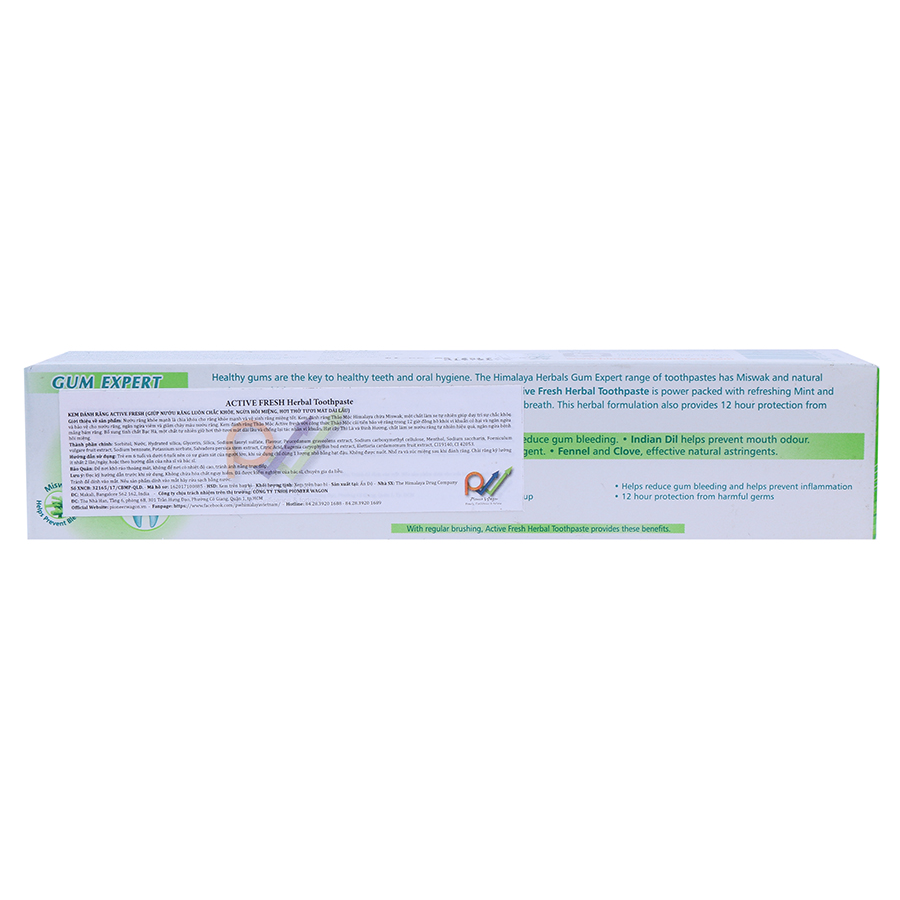 Kem Đánh Răng Thảo Mộc Tươi Mát Active Fresh Himalaya Herbals HMTP0003
