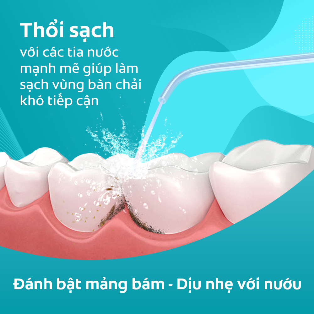 Bộ 2 đầu tăm nước Colgate thay thế - Phụ kiện cho máy tăm nước Colgate nhỏ gọn, bỏ túi