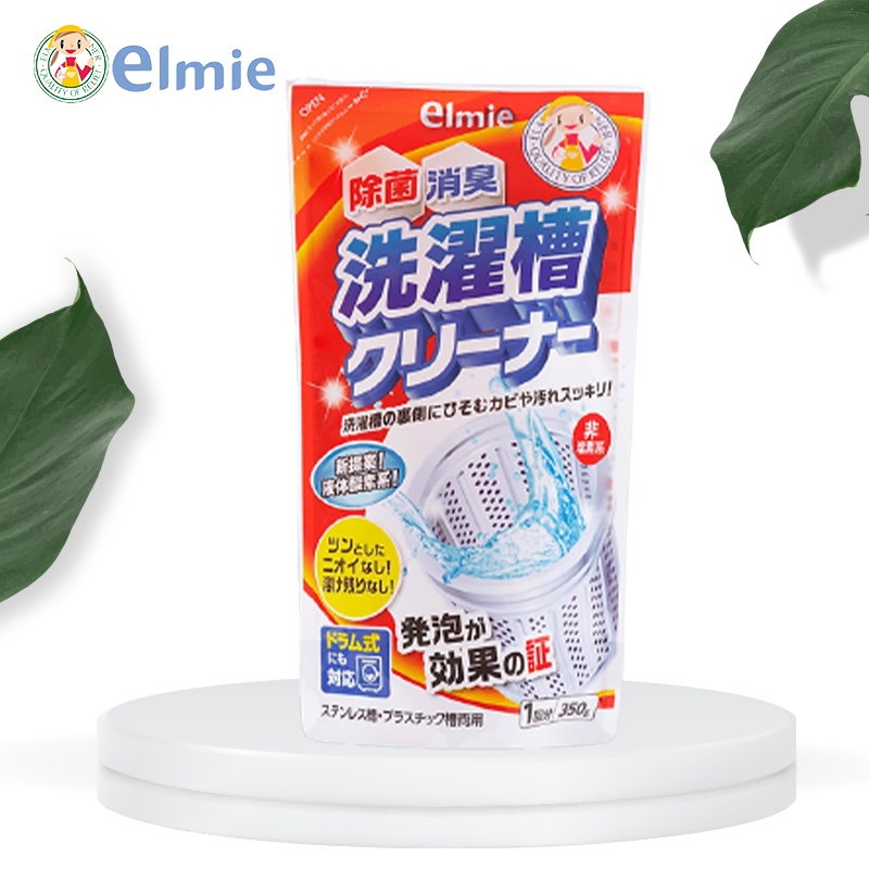 Nước vệ sinh lồng máy giặt Elmie - Túi 350g (Hàng nội địa Nhật)