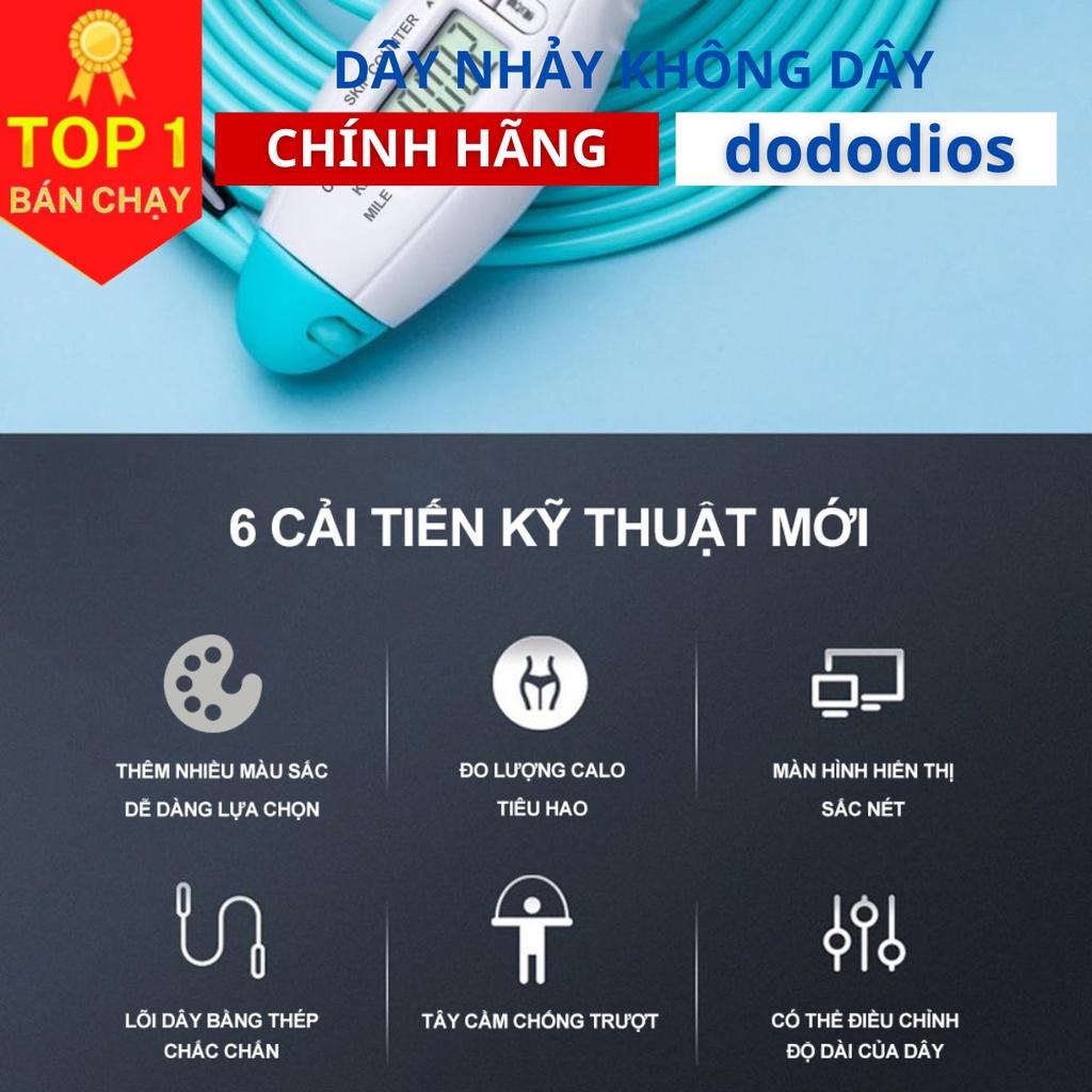 Dây Nhảy Đếm Số Vòng Tự Động, Dây Nhảy Không Dây, 4 Chế Độ, Chống Trượt