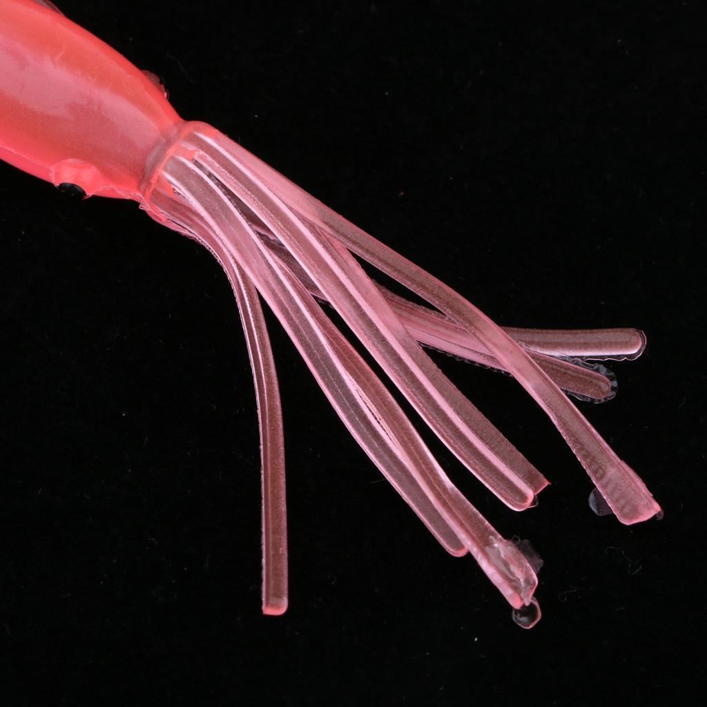 2x 10pcs Squid Fishing Lures, Luminous Squid Skirts Lures Bass Bait Crankbait for Saltwater Freshwater