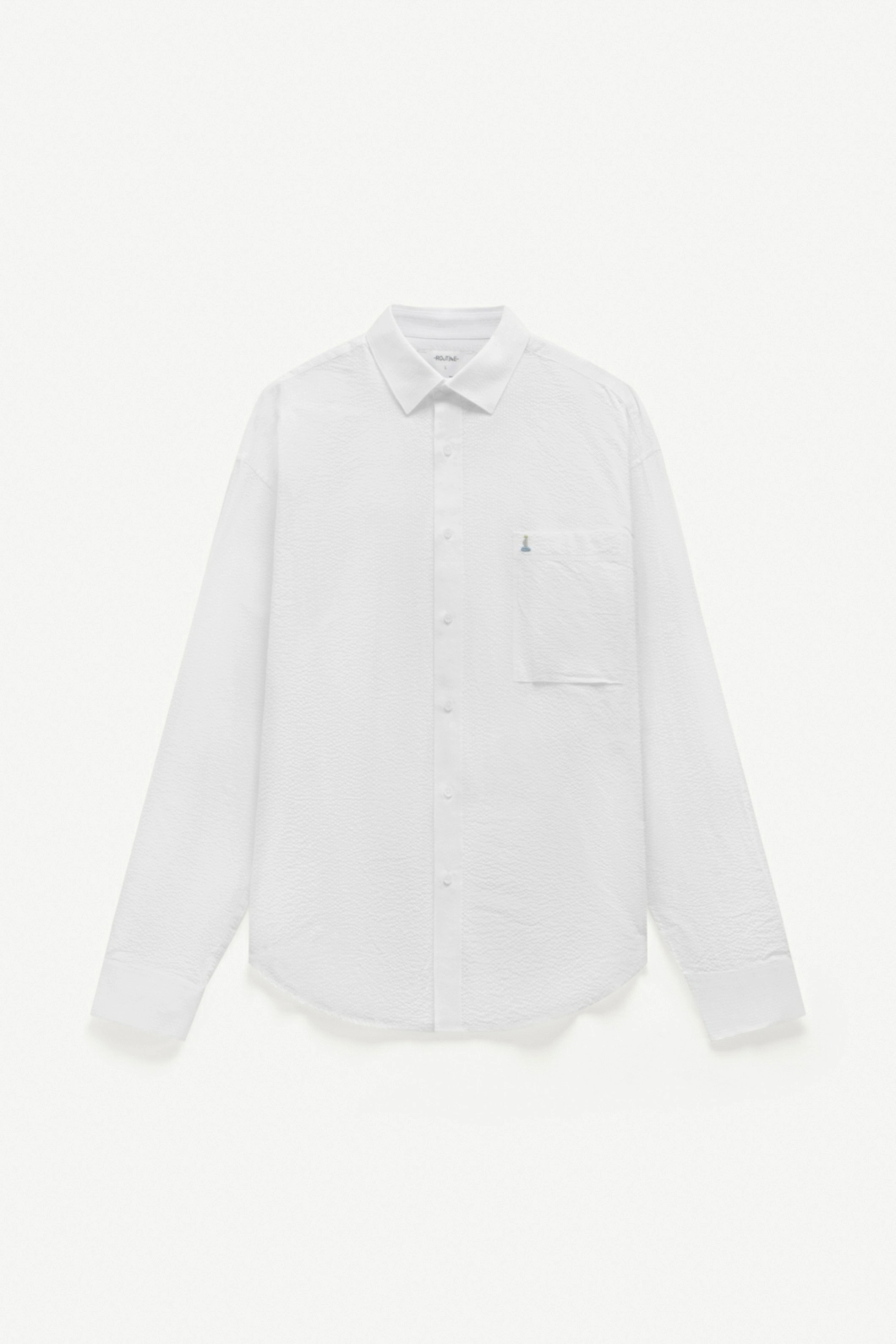 Áo Sơ Mi ROUTINE Nam Tay Dài Kẻ Sọc Họa Tiết Thêu Form Oversize - 10S24SHL002 | LASTORE MENSWEAR