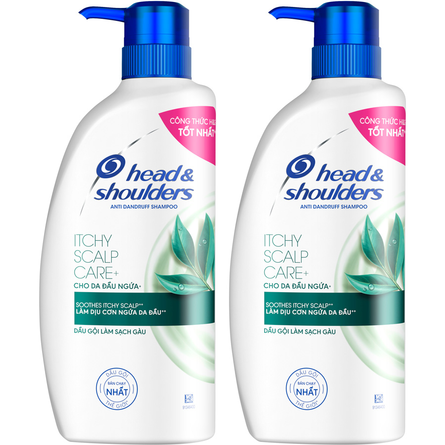 Combo 2 Dầu Gội HEAD &amp; SHOULDERS Cho Da Đầu Ngứa 625ml