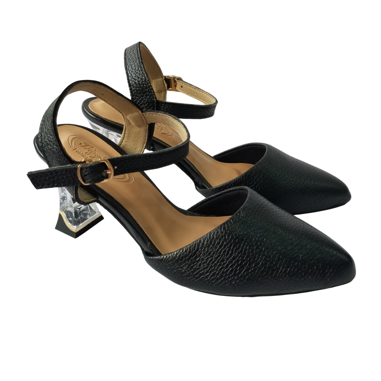 Giày Sandal Cao Gót Da Bò BIGGBEN Cao 5 Phân SDCG156