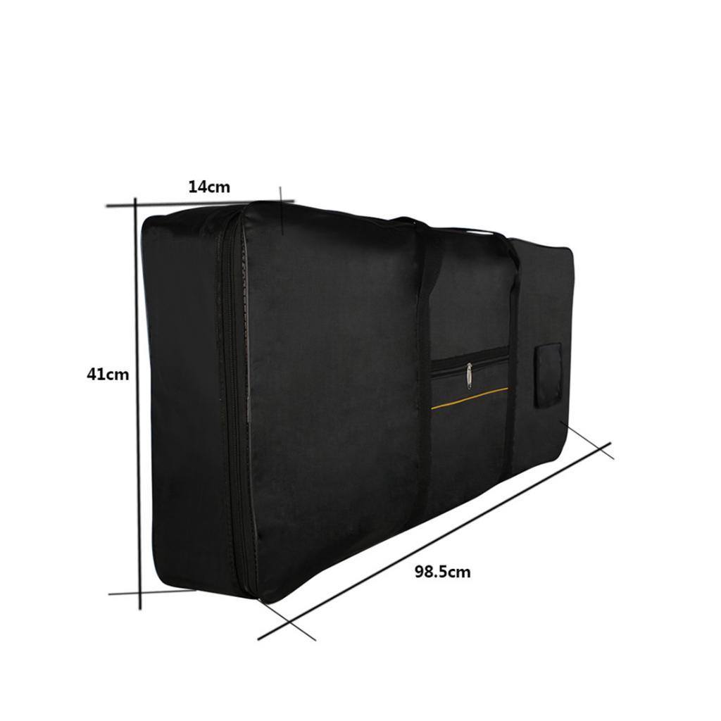 1pc Dustproof Black Bag Case Carry for 61 Key Electronic Organ Digital Piano
