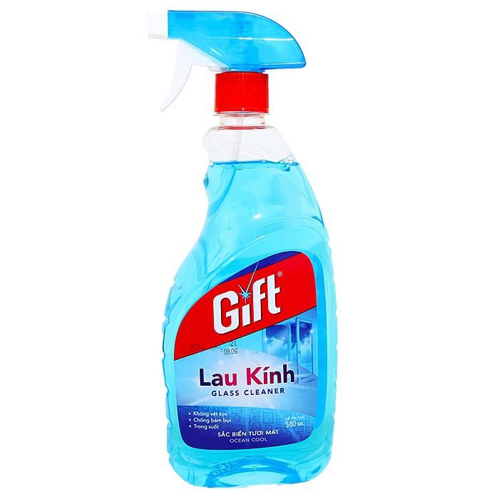 Nước Lau Kính Gift Hương Sắc Biển 580ml