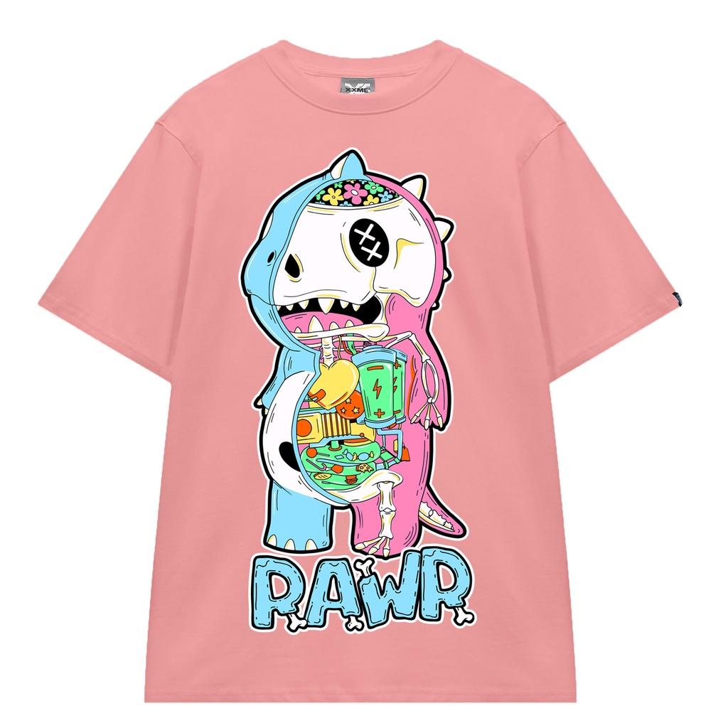 Áo Thun XXME Cotton Yummy X-RAY Rawr - BLACK / PINK