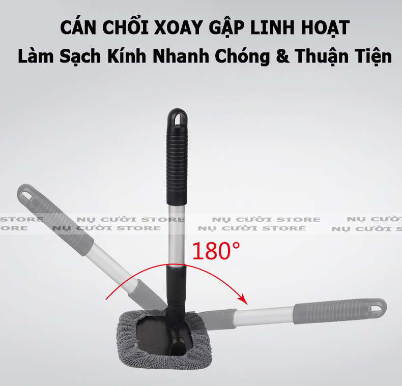 Bàn Chải Vệ Sinh Gương Kính Ô Tô; Lau Kính Chắn Gió; Cây Chổi Làm Sạch Lau Bụi Nội Thất Xe Oto