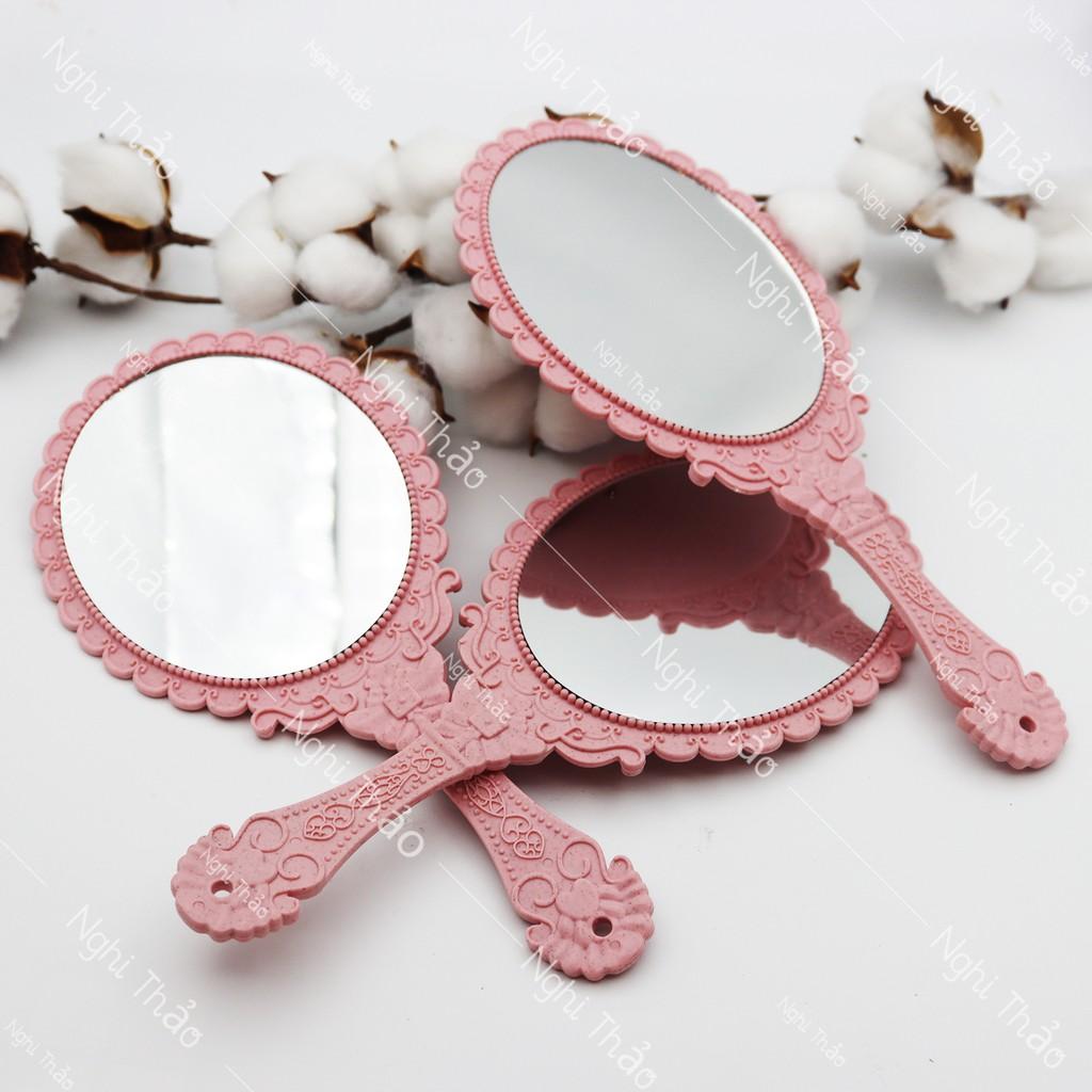 Gương cầm tay , gương hoàng cung cầm tay