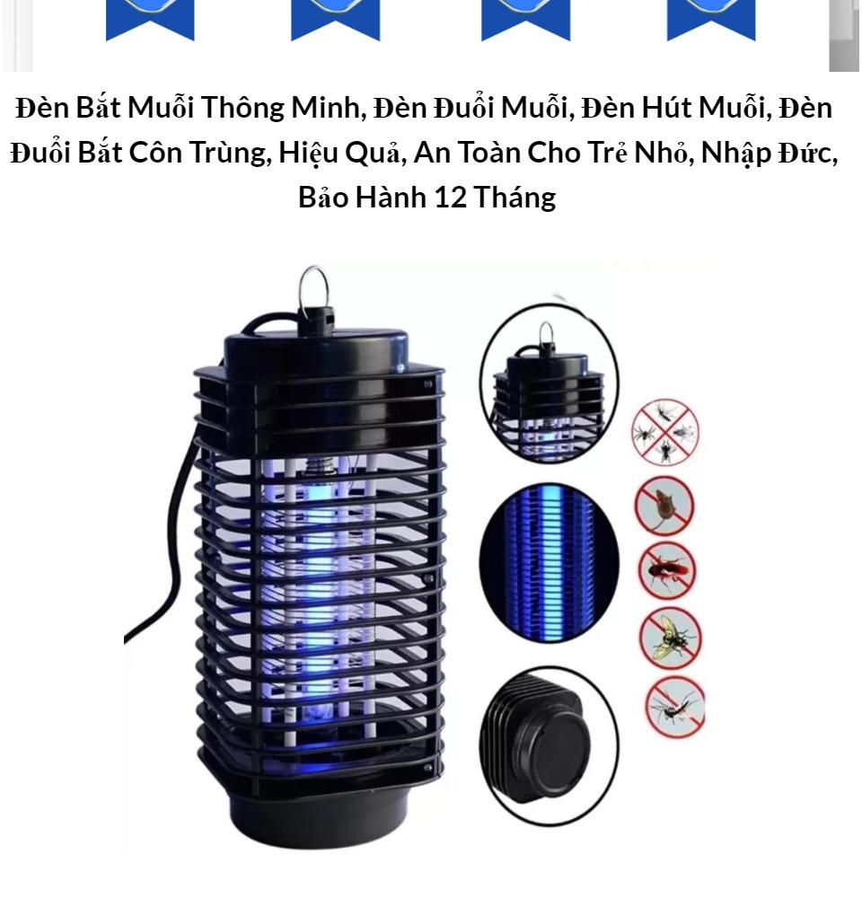 Đèn Bắt Muỗi Thông Minh, Đèn Đuổi Muỗi, Đèn Hút Muỗi, Đèn Đuổi Bắt Côn Trùng, Hiệu Quả, An Toàn Cho Trẻ Nhỏ, Nhập Đức