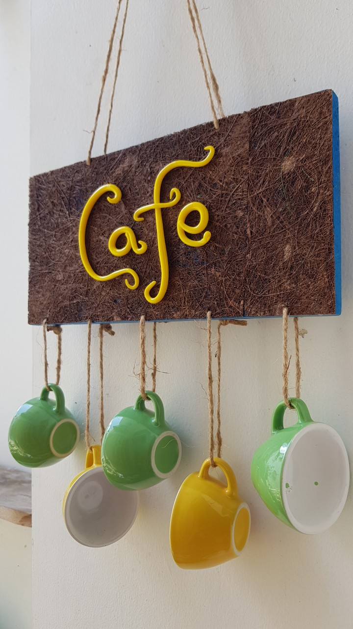 Bảng chuông Cafe, bảng trang trí, bảng gỗ handmade độc đáo, phụ kiện trang trí, decor quán cafe. Giao từ  HCM