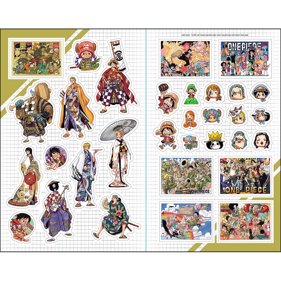 One Piece Color Walk Wolf - Tuyển Tập Tranh Eiichiro Oda Tập 8 [Tặng Sticker, Postcard]