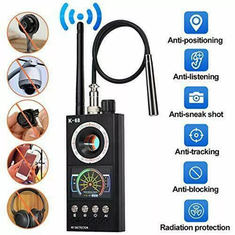 Máy Dò Cầm Tay K68 thiết bị chuyên dụng dò tìm camera , GPS, Máy Nghe Lén , Máy Ghi Âm