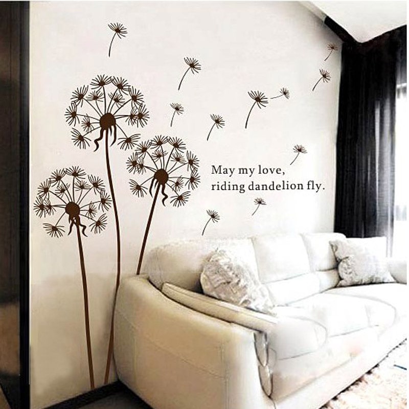 Decal Dán Tường Phong Cảnh Thiên Nhiên T11 Hoa Lá cỏ cây 3d Shouse phòng khách, phòng ngủ hình bông hoa khổ lớn giấy tranh dán cửa kính phòng ngủ
