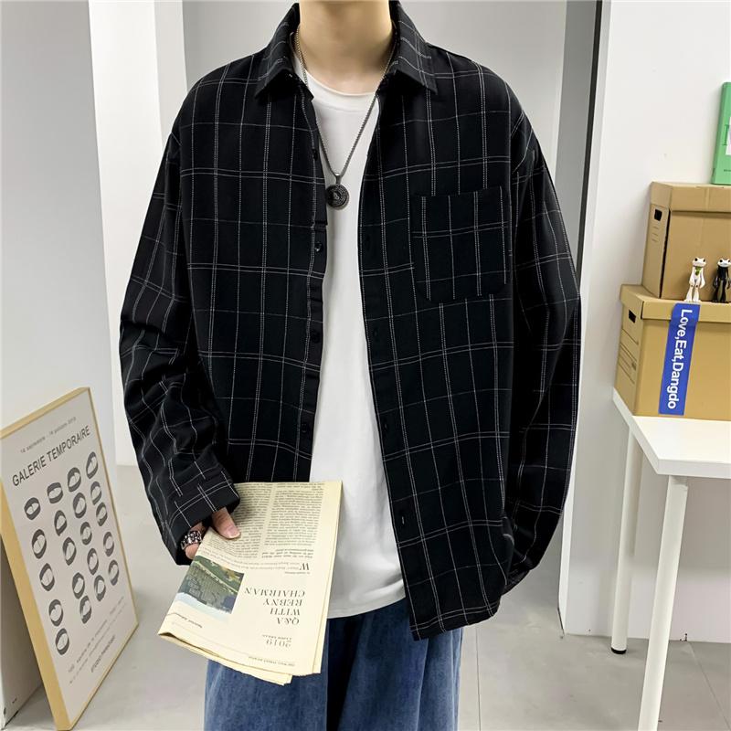 Áo Sơ Mi Dài Tay Thời Trang Hàn Quốc Cho Nam Cỡ S-3Xl