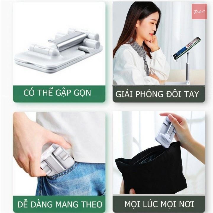 Giá Đỡ Điện Thoại, Máy Tính Bảng, Khung Gấp Gọn Chắc Chắn, Góc Xoay Linh Hoạt Duashop