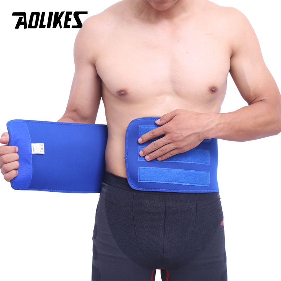 Đai quấn bụng bảo vệ cột sống AOLIKES YE-1690 định hình cơ bụng Sport waist protector - Hàng Chính Hãng