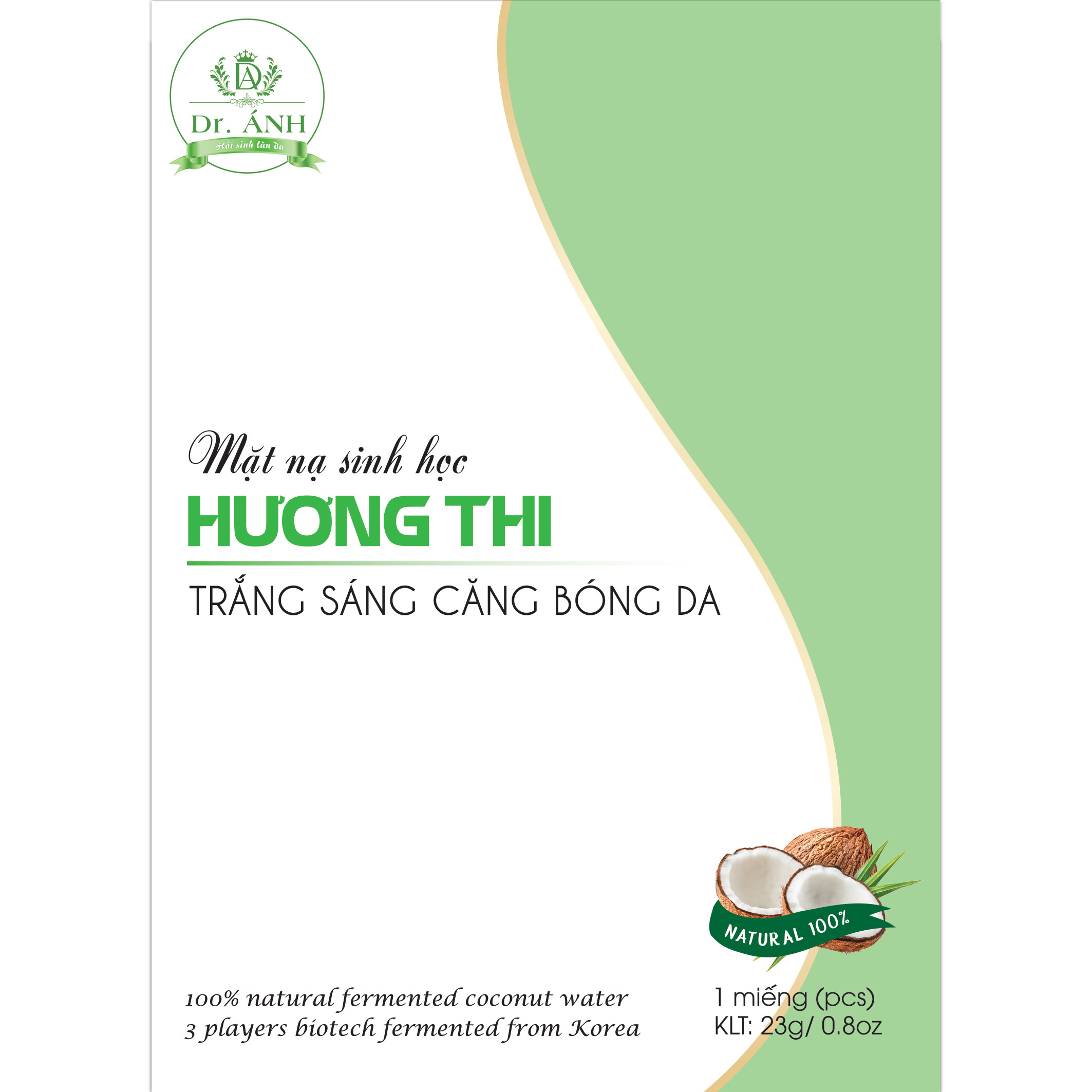 Mặt nạ Sinh học Hương Thi trắng sáng căng bóng da Dr. Ánh