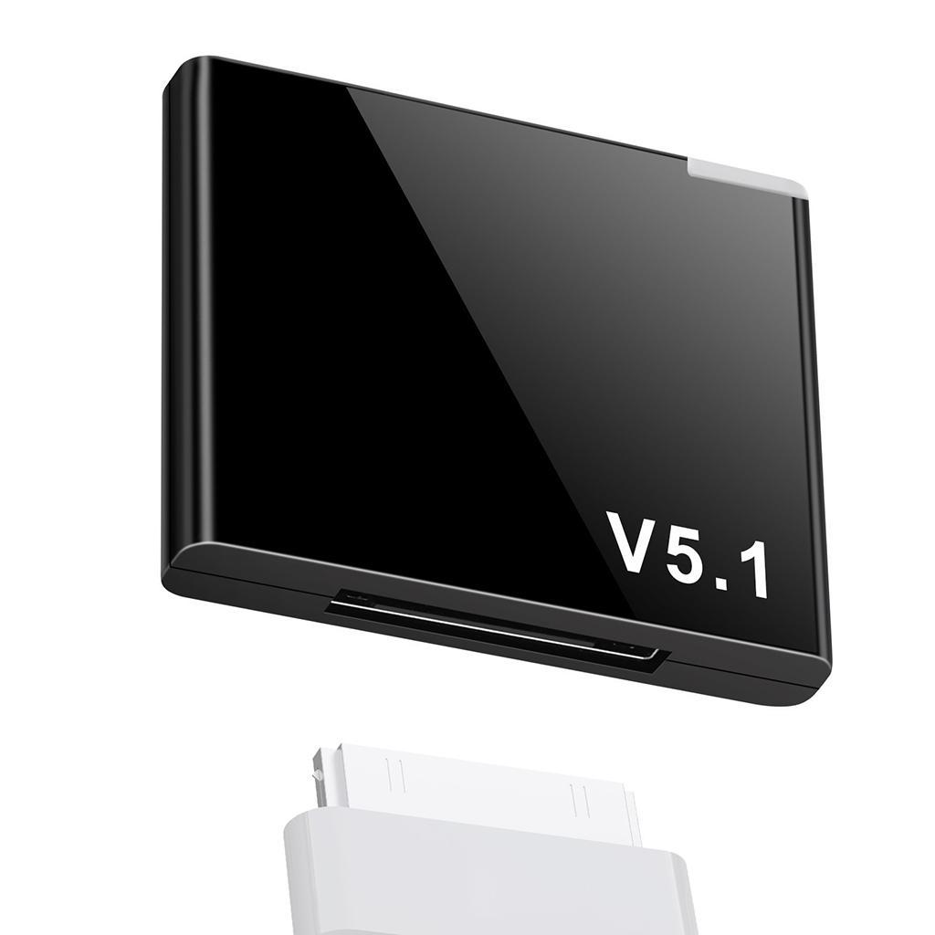 30 Pin Bluetooth Audio Receiver A2DP Music Adapter for 30 Pin Dock Speaker, Bluetooth Devices