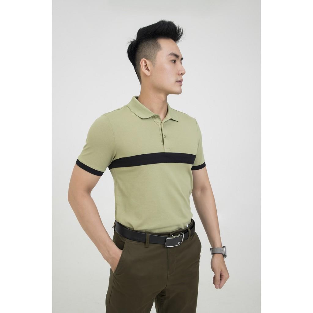 Áo thun polo nam cao cấp họa tiết kẻ ngang chất cotton mềm mịn thấm hút mồ hôi chính hãng DARNELL DN0BE1