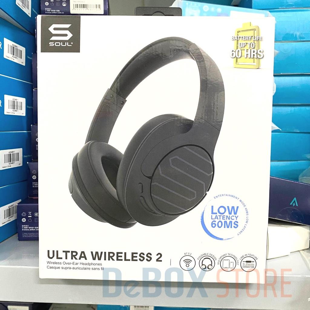 Tai Nghe Bluetooth Headphone Soul Ultra Wireless 2, Bluetooth 5.2, Độ trễ 60ms, Nghe Đến 60 Giờ - Hàng Chính Hãng