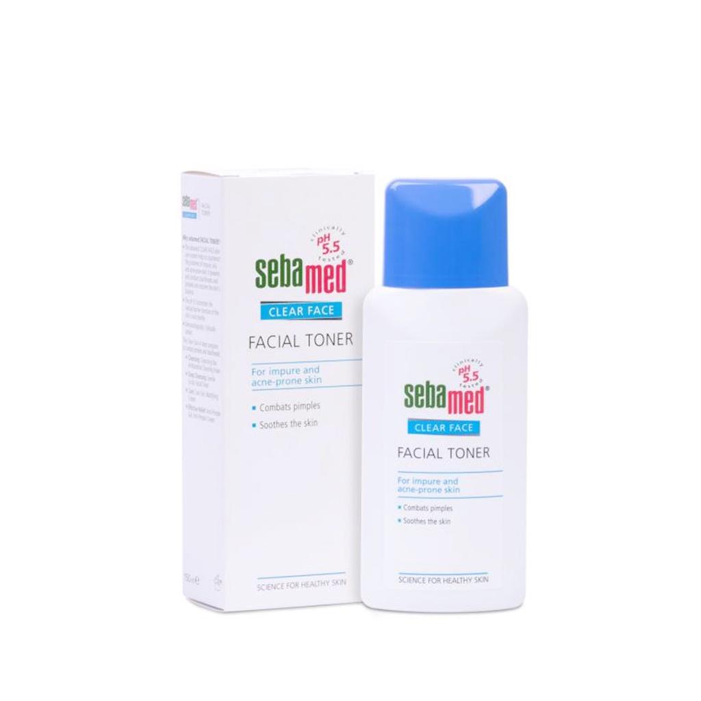 Nước hoa hồng cân bằng, se khít lỗ chân lông Sebamed Facial Toner pH5.5 chai 150ml