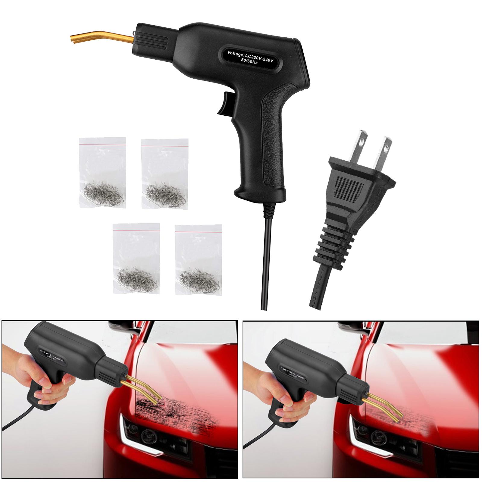 Car Bumper Hot Stapler Welding Machine with Staples Tools 110V Black