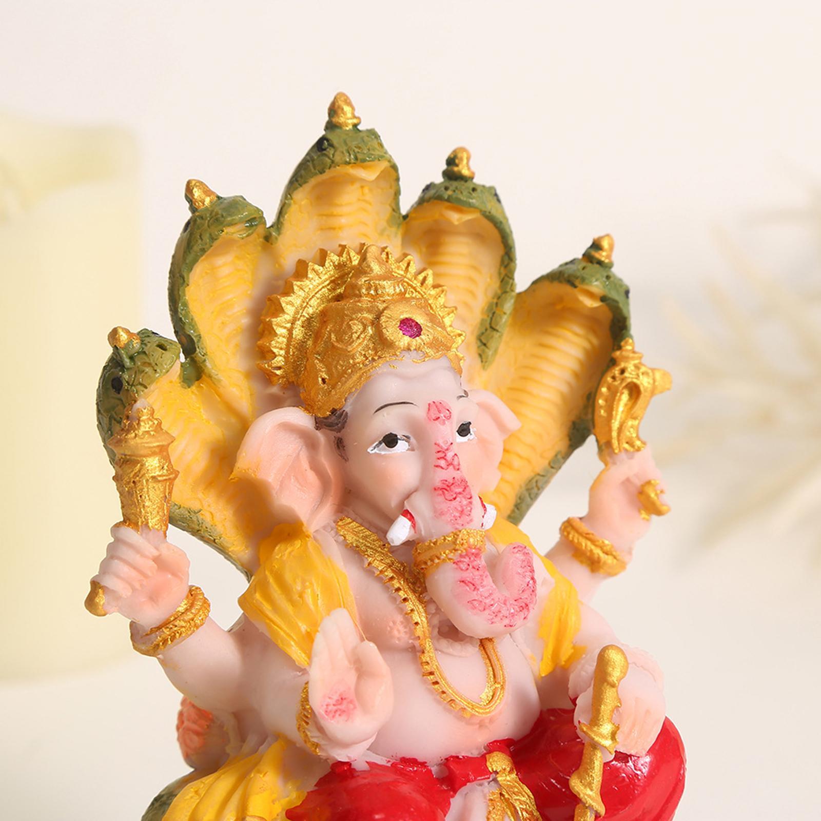 Statue Decoration Gift Hindu Elephant God Statue for Home Decoration