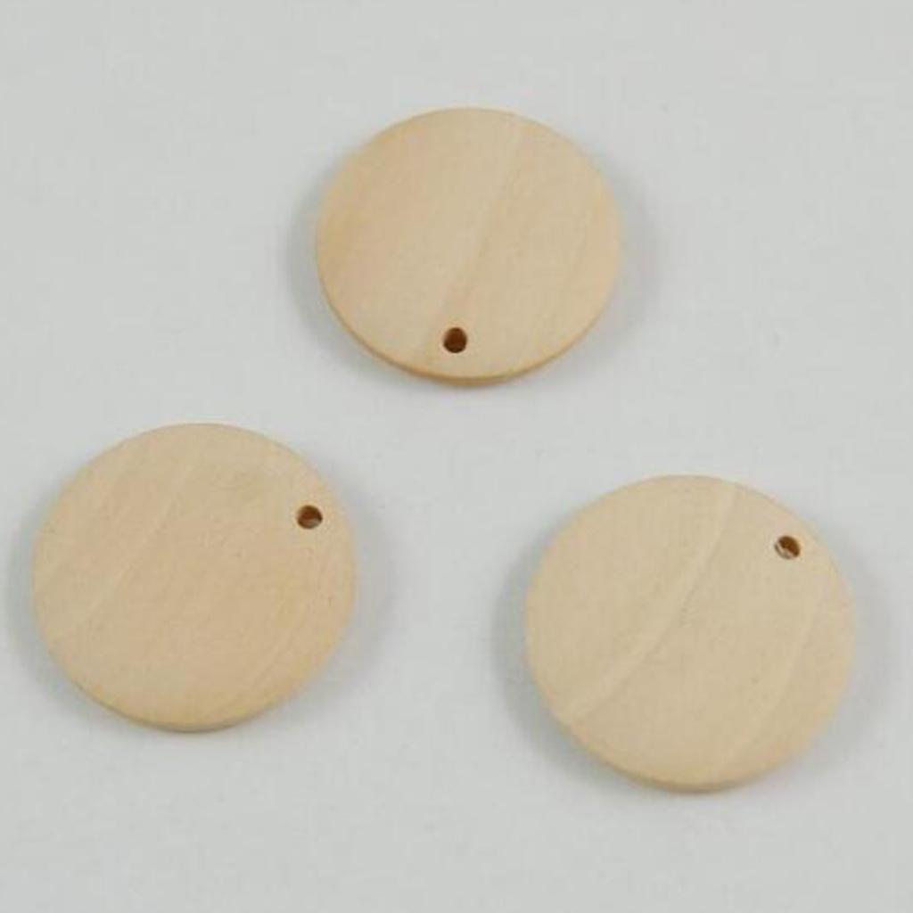200pcs Cutout Unfinished Wood Pieces DIY Craft Home Decor Supplies 15/30mm