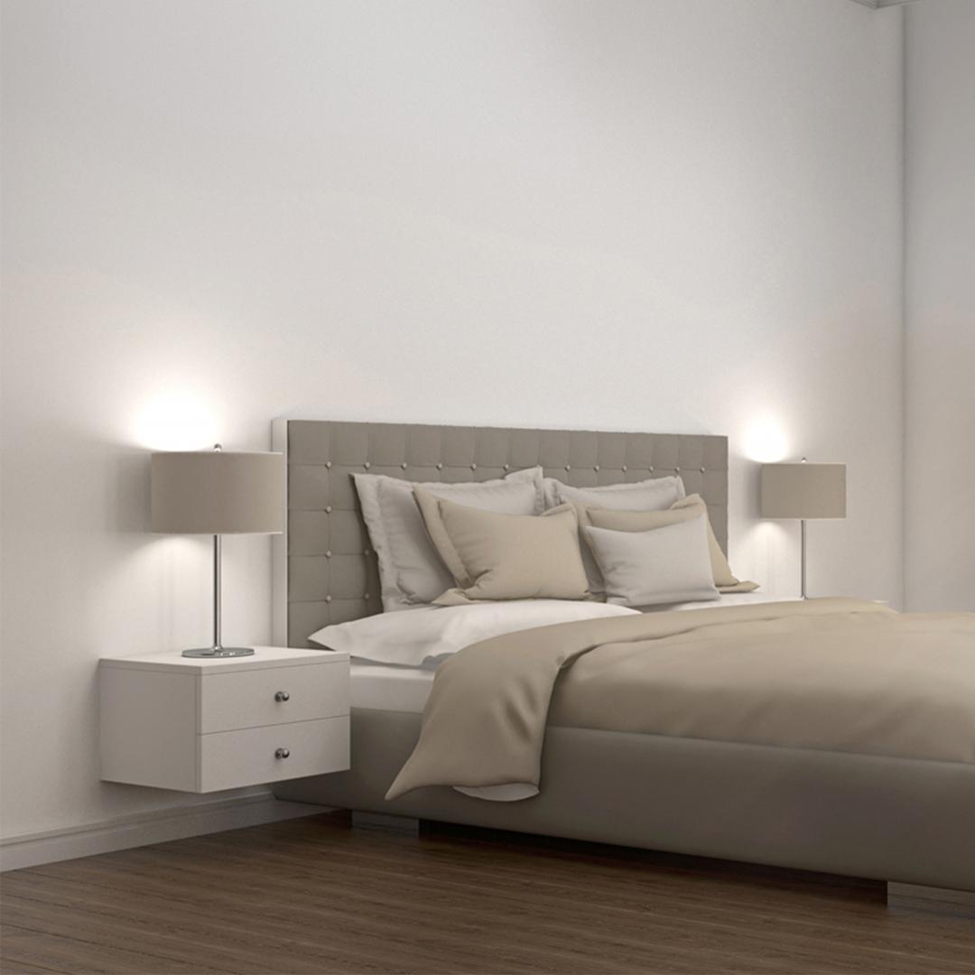 Tủ gỗ đầu giường hiện đại SMLIFE Naomi | Gỗ MDF dày 17mm chống ẩm | D40xR35xC26cm